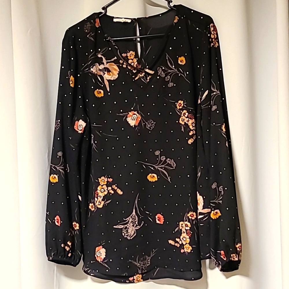 Maurices XL Business Casual floral top